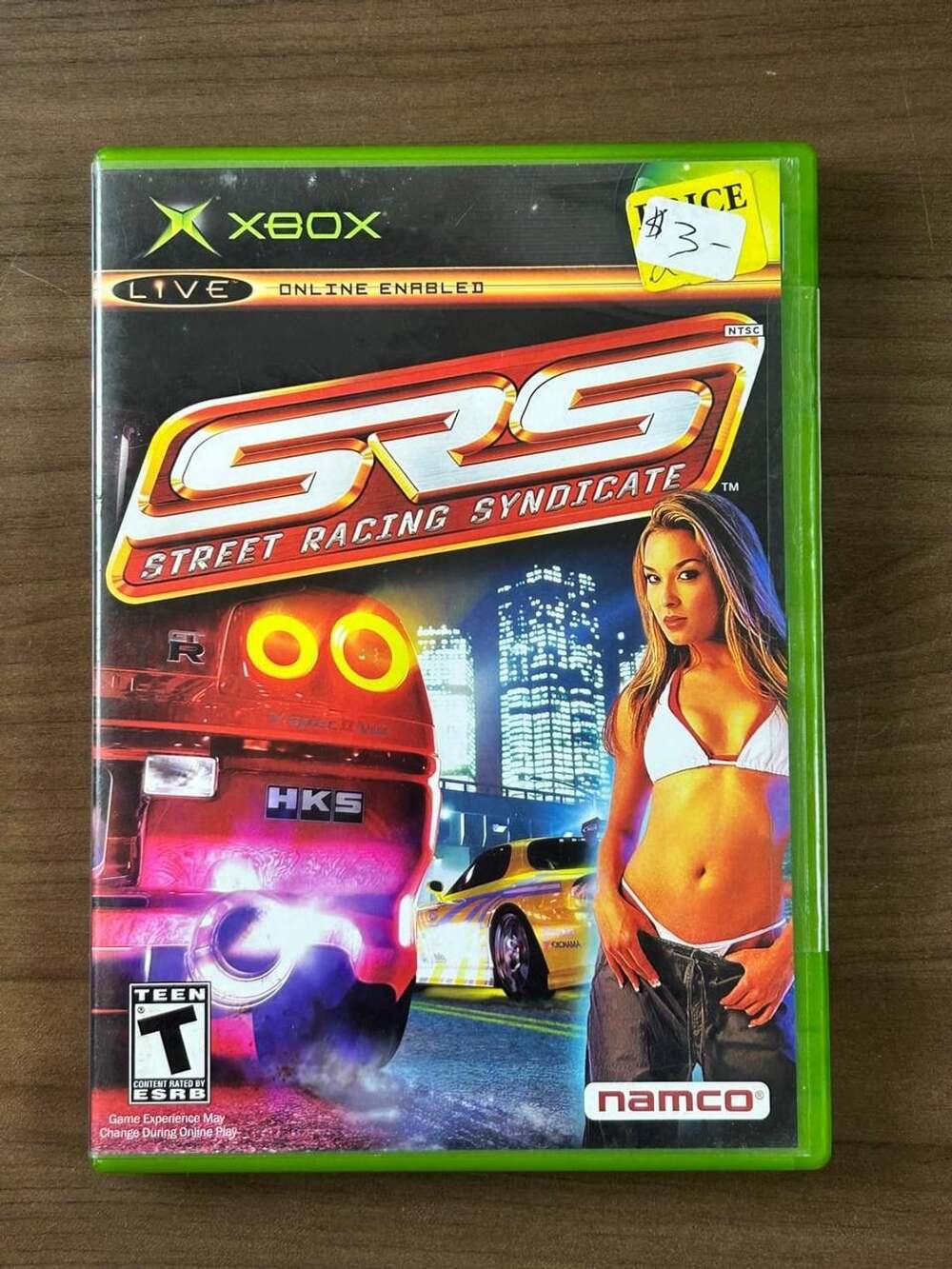 SRS Street Racing Syndicate Original Xbox 2004 Namco NTSC w/ Case Disc